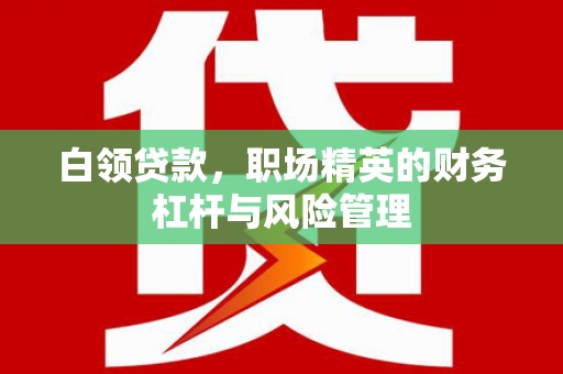 富川白领贷款，职场精英的财务杠杆与风险管理