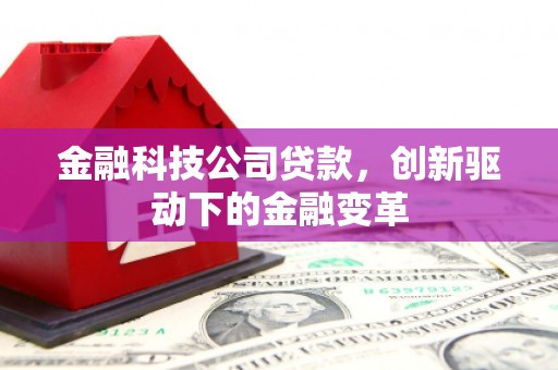 富川金融科技公司贷款，创新驱动下的金融变革