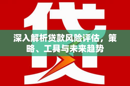 富川深入解析贷款风险评估，策略、工具与未来趋势