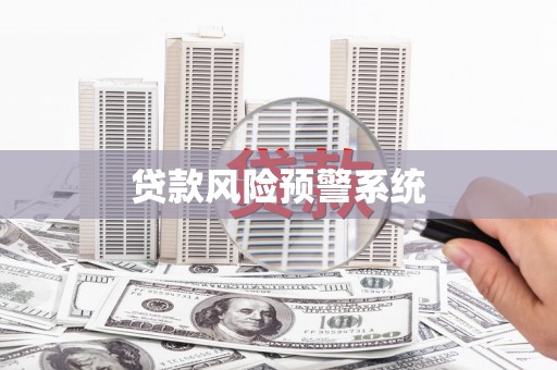 富川贷款风险预警系统