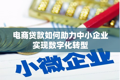 富川电商贷款如何助力中小企业实现数字化转型