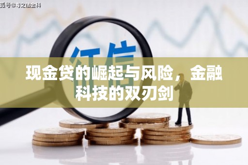 富川现金贷的崛起与风险，金融科技的双刃剑