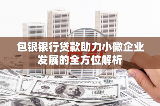 富川包银银行贷款助力小微企业发展的全方位解析