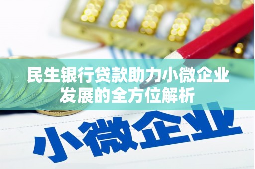 富川民生银行贷款助力小微企业发展的全方位解析