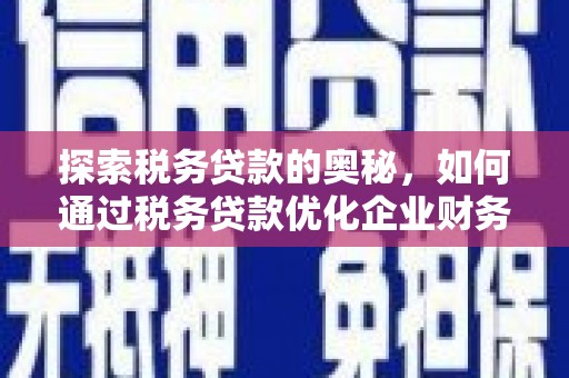 富川探索税务贷款的奥秘，如何通过税务贷款优化企业财务
