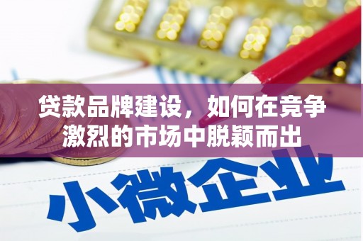 富川贷款品牌建设，如何在竞争激烈的市场中脱颖而出