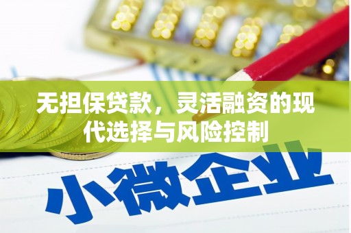 富川无担保贷款，灵活融资的现代选择与风险控制