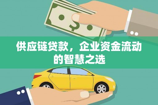 富川供应链贷款，企业资金流动的智慧之选