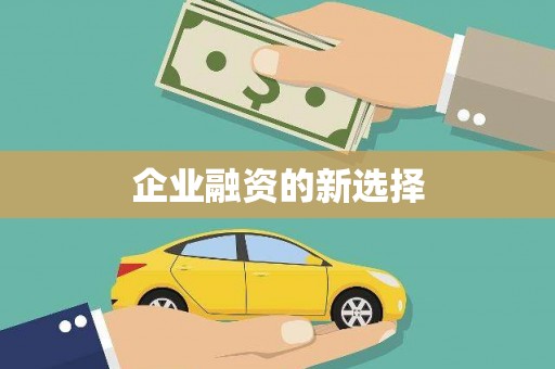 富川企业融资的新选择