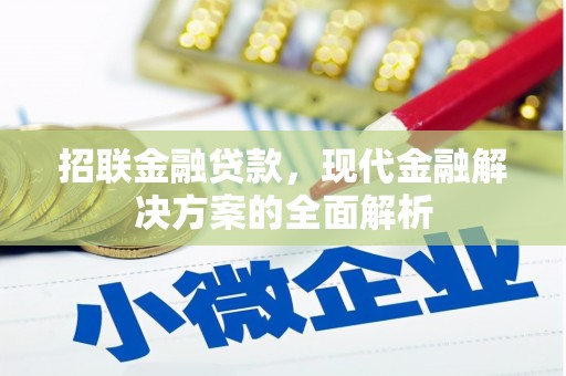 富川招联金融贷款，现代金融解决方案的全面解析