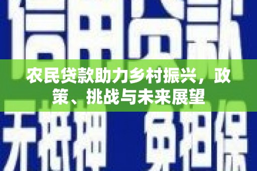 富川农民贷款助力乡村振兴，政策、挑战与未来展望