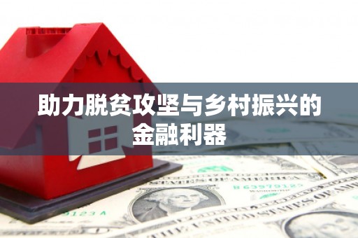 富川助力脱贫攻坚与乡村振兴的金融利器