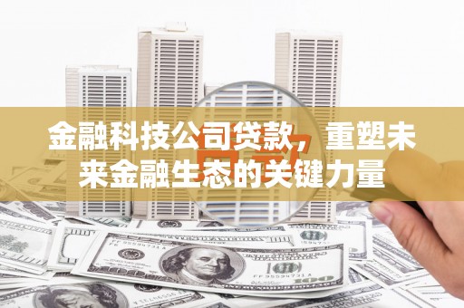 富川金融科技公司贷款，重塑未来金融生态的关键力量