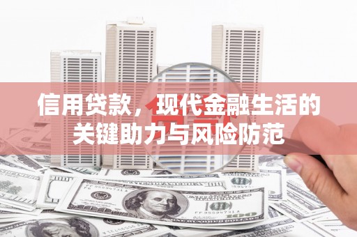 富川信用贷款，现代金融生活的关键助力与风险防范