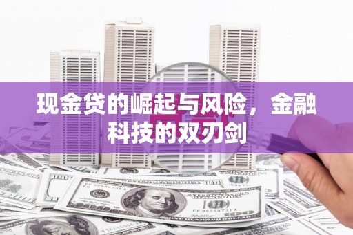 富川现金贷的崛起与风险，金融科技的双刃剑