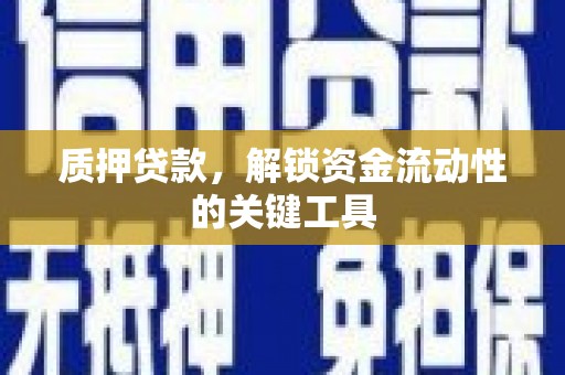富川质押贷款，解锁资金流动性的关键工具