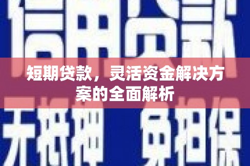 富川短期贷款，灵活资金解决方案的全面解析