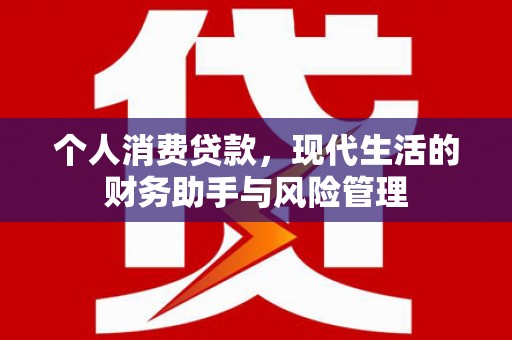 富川个人消费贷款，现代生活的财务助手与风险管理