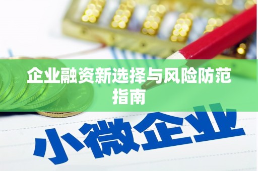富川企业融资新选择与风险防范指南