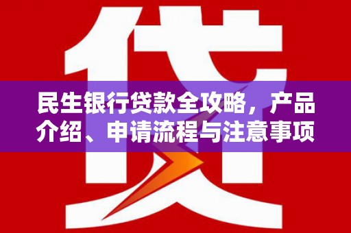 富川民生银行贷款全攻略，产品介绍、申请流程与注意事项
